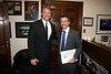 Foto: Iigo Urkullu en Washington con el Congresista Dean Heller 