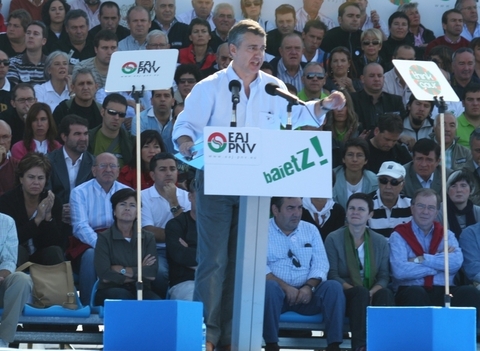 Argazkia: EAJren EBBren lehendakari den Iigo Urkullu 2008ko Alderdi Egunean